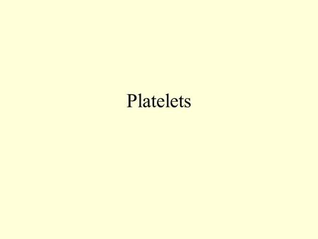 Platelets. Fig. 19.03 Hemostasis the process by which the bleeding is stopped from broken vessels. steps involved: Vascular spasm. Platelets plug formation.