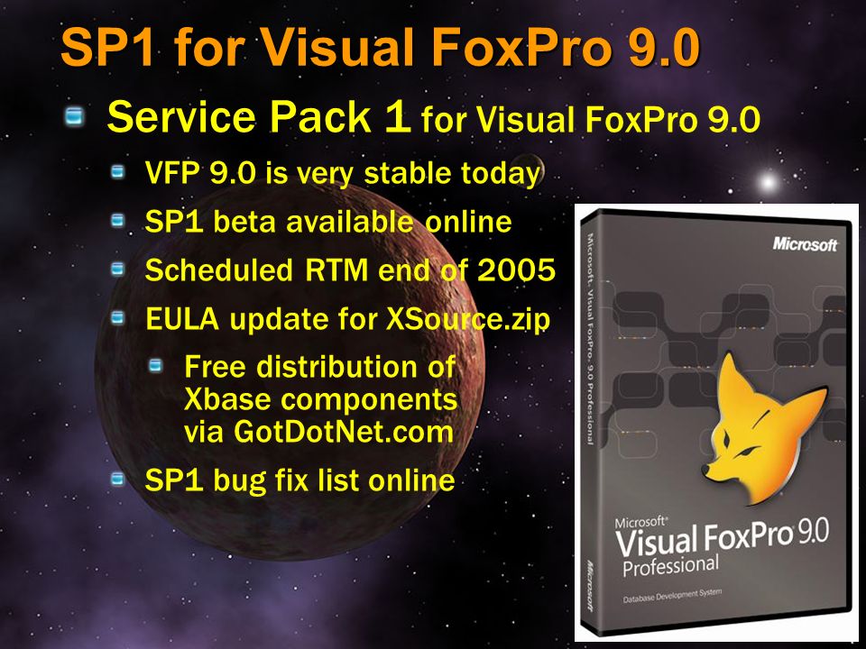 Microsoft Visual Foxpro Support Library Vista