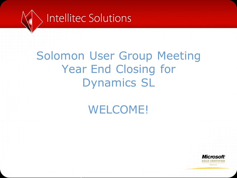 Solomon User Group 75