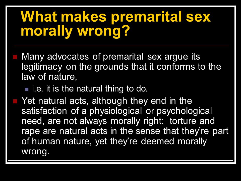 Is Premarital Sex Wrong 46