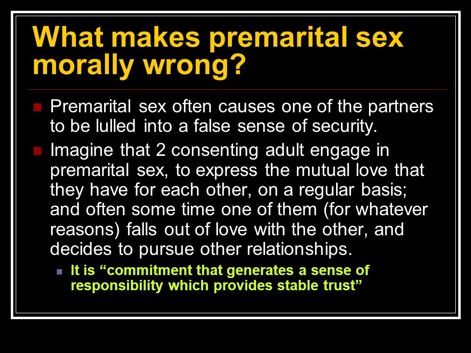 Is Premarital Sex Wrong 61