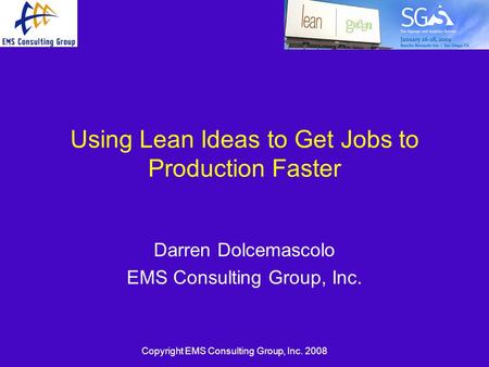Using Lean Ideas to Get Jobs to Production Faster