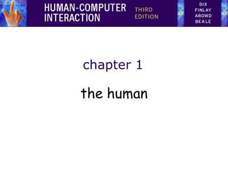 Chapter 1 the human.