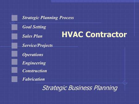 A Sample HVAC Business Plan Template