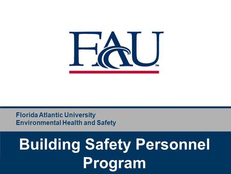 Building Safety Personnel Program