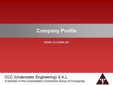 Company Profile www.cccuwe.ae 1.
