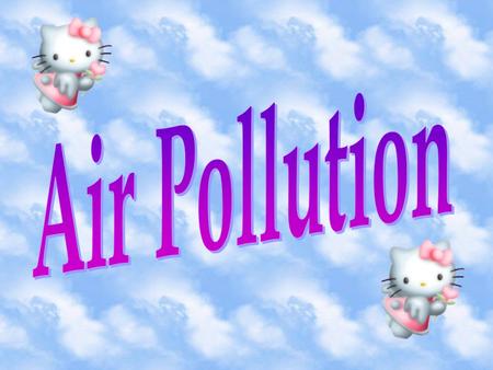 Air pollution is caused by emissions of particulate matter and harmful gases.the most common air pollutants are: Suspended particulates Sulphur dioxide.