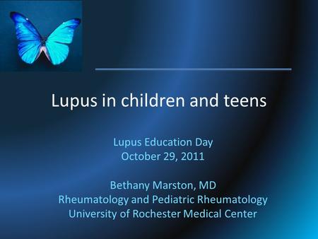 Lupus in children and teens