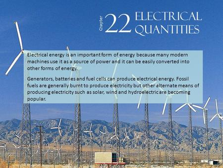 22 electrical Quantities