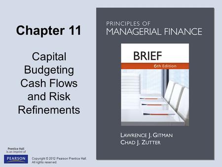 Objectives Discuss relevant cash flows and the three major cash flow components. Calculate the initial investment, operating cash inflows, and terminal.