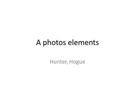 A photos elements Hunter, Hogue. Line Because the water spout has a line going up it drawing attention to your eyes and rule of thirds. Owner: Doug Keeney.