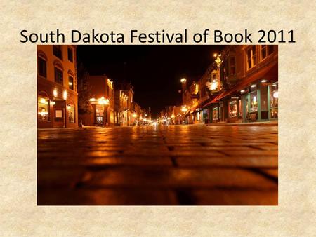 South Dakota Festival of Book 2011
