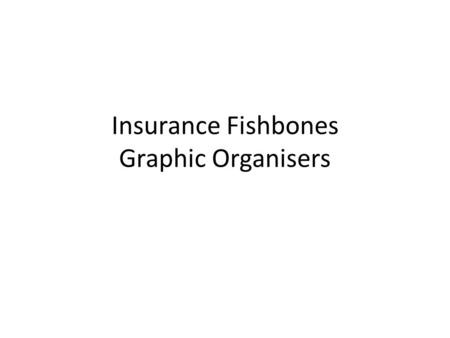 Insurance Fishbones Graphic Organisers. Insurance Utmost Good Faith Contribution Subrogation Indemnity Insurable Interest Proposal Form House Motor Actuary.