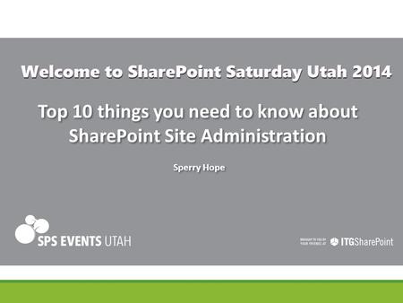 Top 10 things you need to know about SharePoint Site Administration