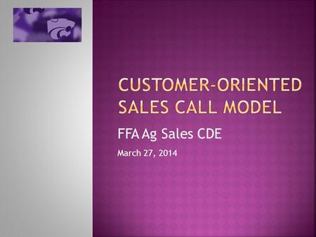 Customer-oriented sales call model