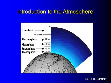 Introduction to the Atmosphere