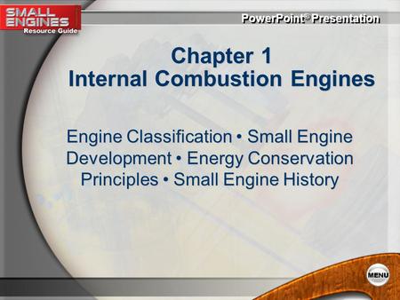 Chapter 1 Internal Combustion Engines