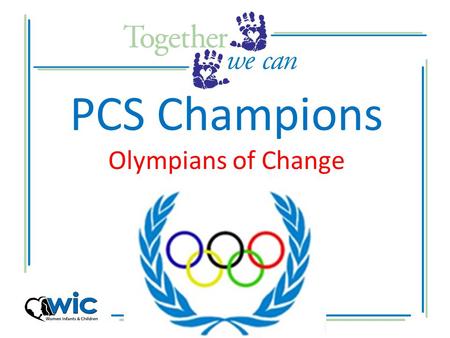 PCS Champions Olympians of Change Lets Dive Into the Games.
