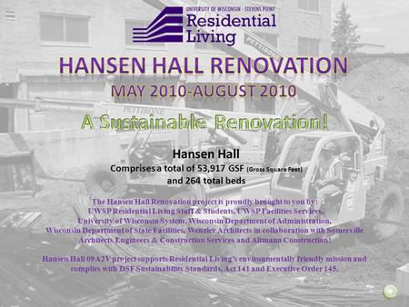 HANSEN Hall Renovation