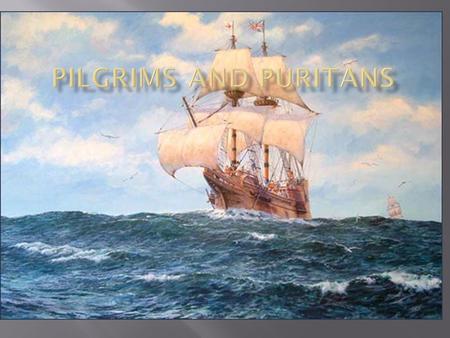 Pilgrims and Puritans.