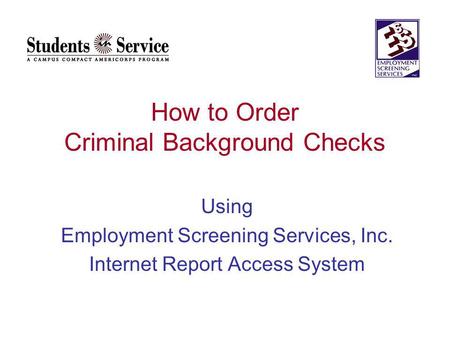 How to Order Criminal Background Checks