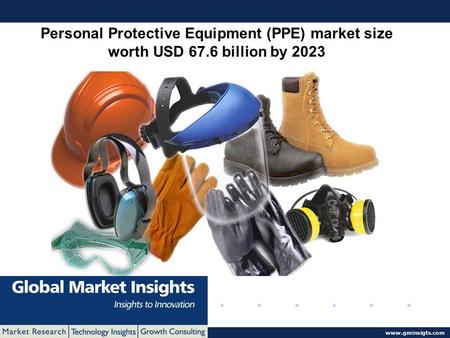© 2016 Global Market Insights. All Rights Reserved www.gminsigts.com Personal Protective Equipment (PPE) market size worth USD 67.6 billion by 2023.