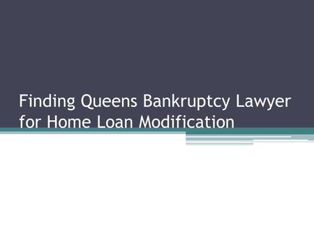 Could A Lawyer Help A Mortgage Loan Modification Stick?
