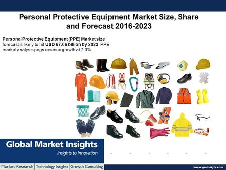© 2016 Global Market Insights. All Rights Reserved www.gminsigts.com Personal Protective Equipment Market Size, Share and Forecast 2016-2023 Personal Protective.