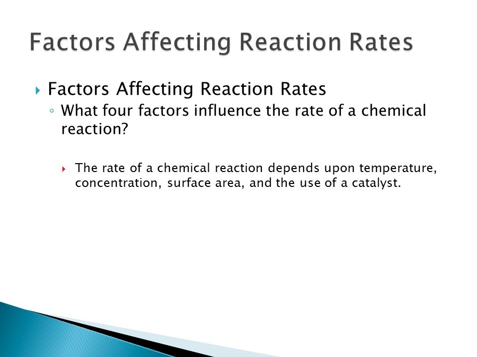 factors affecting reaction