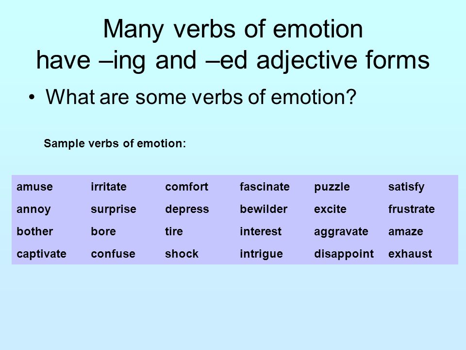 Excite Noun Form