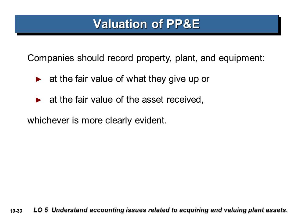 EDUCATION ON PLANT AND MACHINERY VALUATION FOR THE