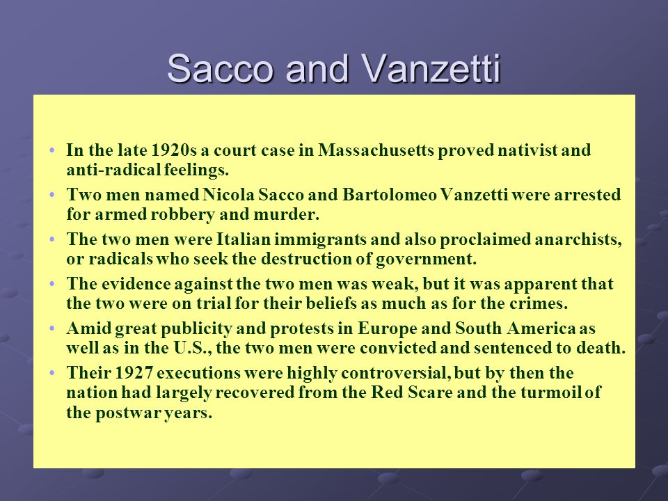 Image result for sacco and vanzetti executed