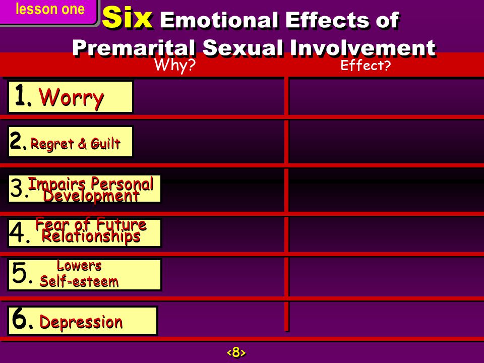 Emotional Effects Of Premarital Sex 25