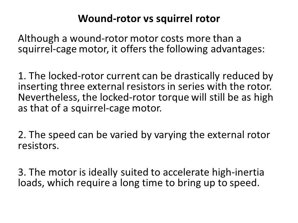 Difference Between Squirrel Cage And Wound Rotor Induction Motor Pdf Difference Between Squirrel Cage And Wound Rotor Induction Motor Pdf