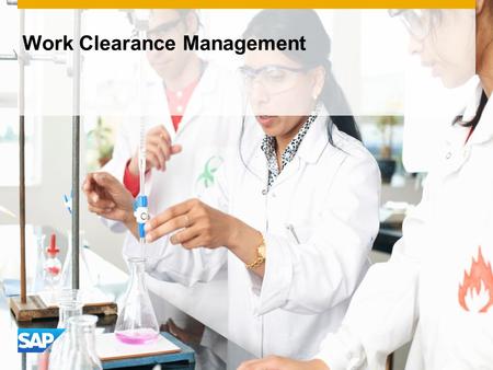 Work Clearance Management. © 2016 SAP SE or an SAP affiliate company. All rights reserved.2 Process Flow Diagram Work Clearance Management IT Administrat.