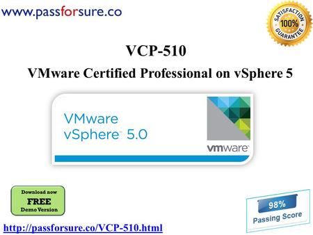 VMware Certified Professional on vSphere 5 VCP-510