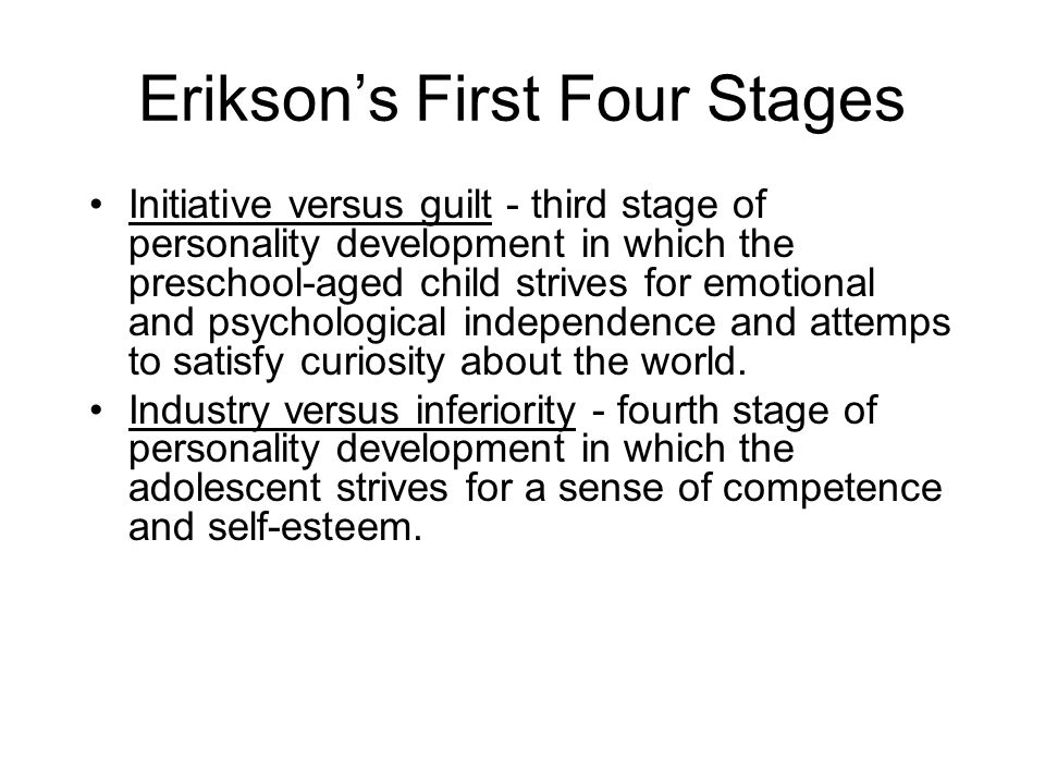 erikson developmental stages examples