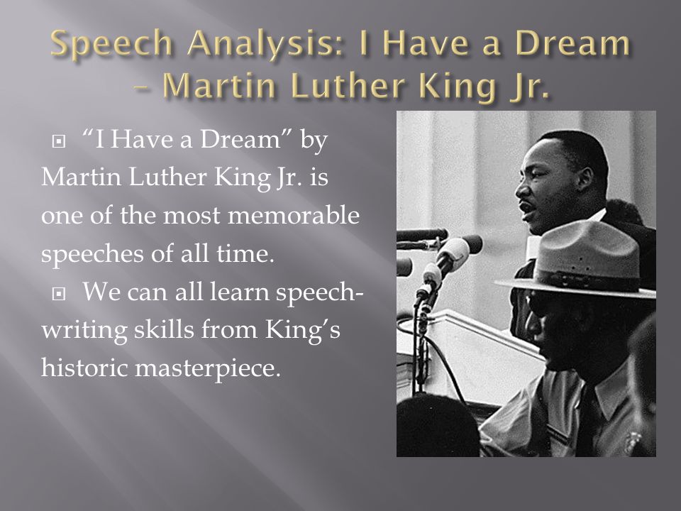 martin luther king speech summary