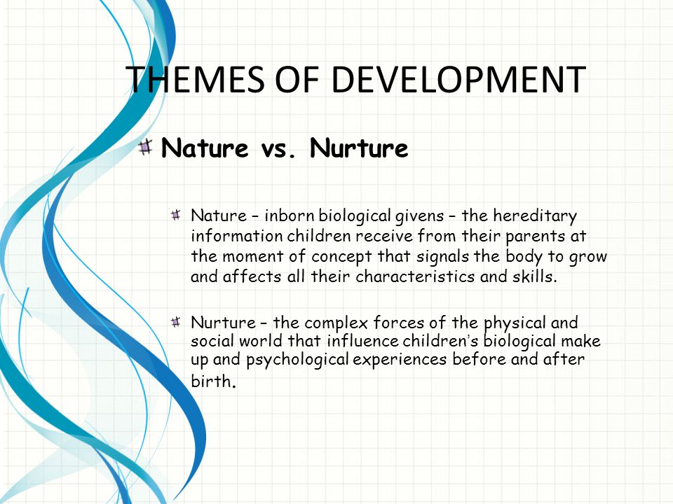 what is nature and nurture definition