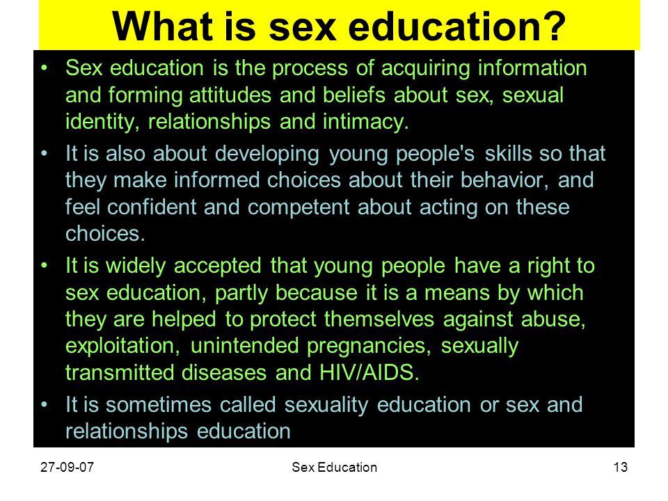 About Sex Education 75