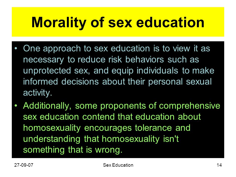 Morality Of Sex 2