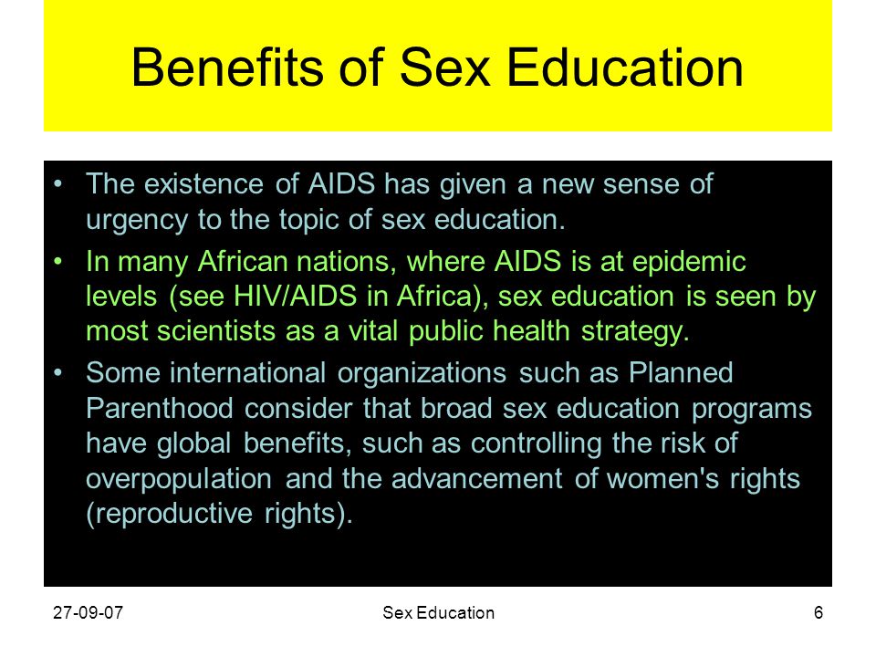 Benefits Of Comprehensive Sex Education 98
