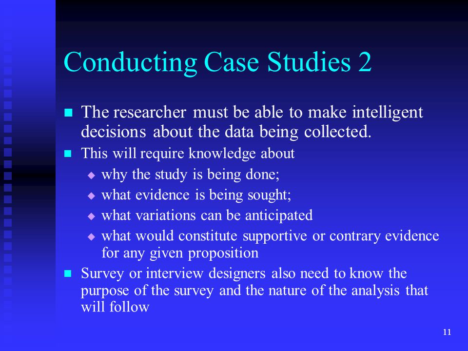 how to conduct a case study