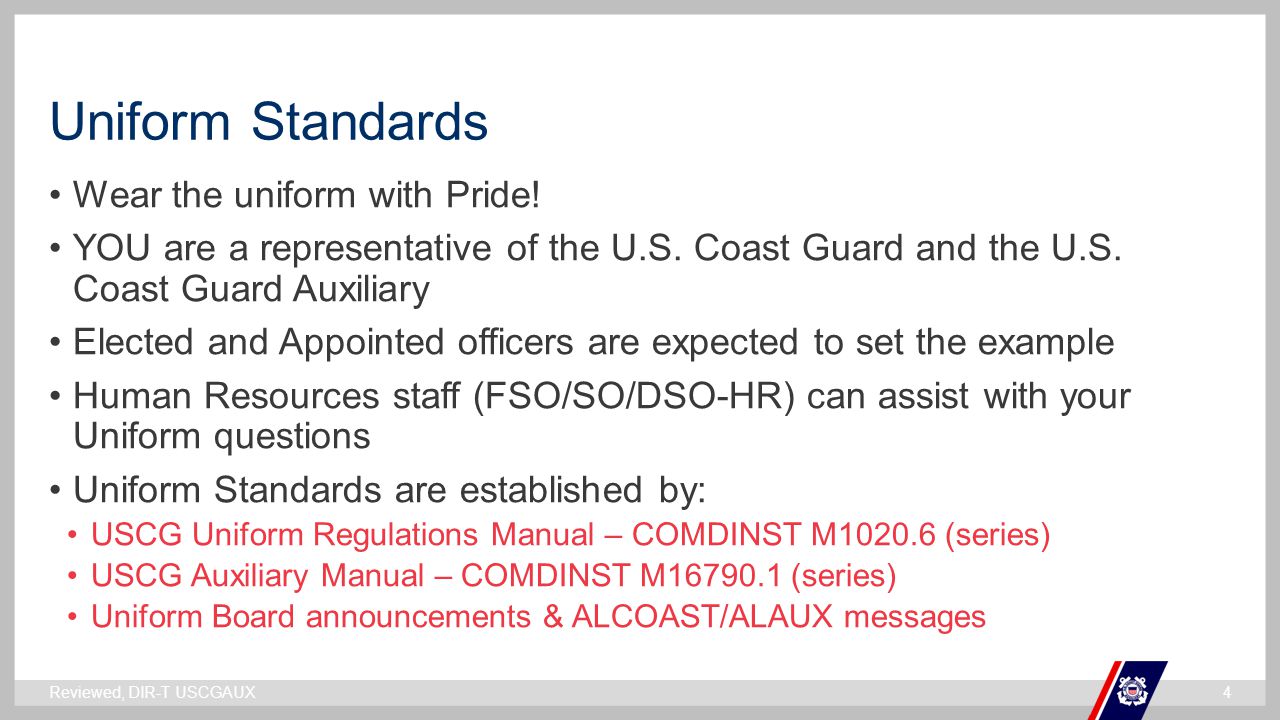 Coast Guard Auxiliary Uniforms Ppt Video Online Download