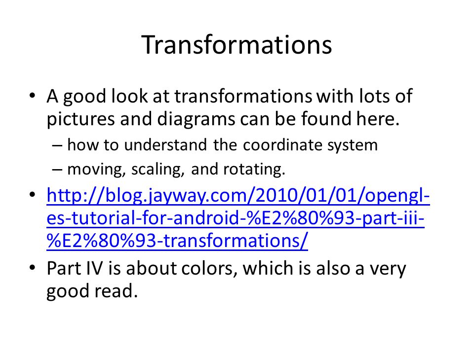 Opengl Es Tutorial For Android \u2013 Part I
