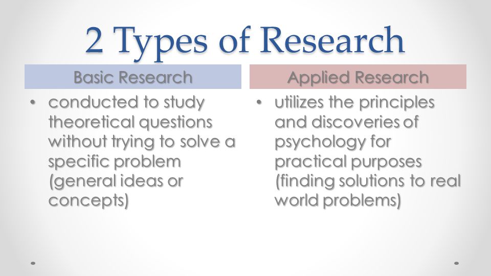 difference between basic research and applied research