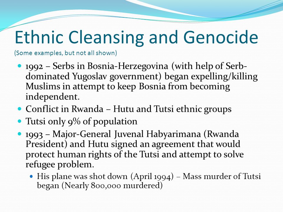 Ethnic Cleansing Examples 117