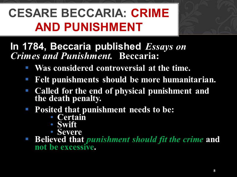 punishment should fit the crime