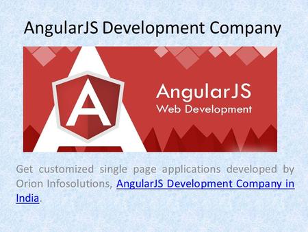 AngularJS Web Development Services