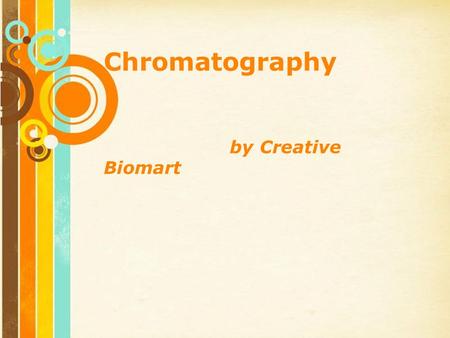 Free Powerpoint Templates Page 1 Free Powerpoint Templates Chromatography by Creative Biomart.